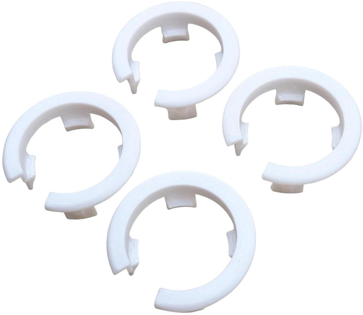 Klembus Vervanging - Spanring Bevestiging - Radiator Reparatie - Hoge Pasvorm - 4 Stuks - Wit