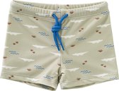 Fresk UV Zwembroek voor Jongens 122 - Sneldrogende Zwemkleding - UV-bescherming UPF 50 - Zwemshort Kinderen - Groen - Crocodile