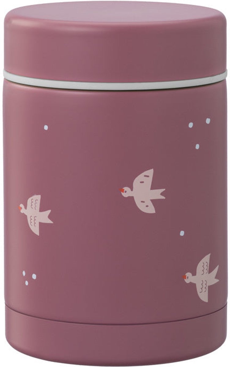 Fresk Thermos Lunchbox Kinderen – 300 ml – RVS Voedselcontainer – BPA-vrij – Lekvrije dop – Thermosbeker – Food Jar tot 6 Uur Warm – Lunchpot – Paars - Swallow