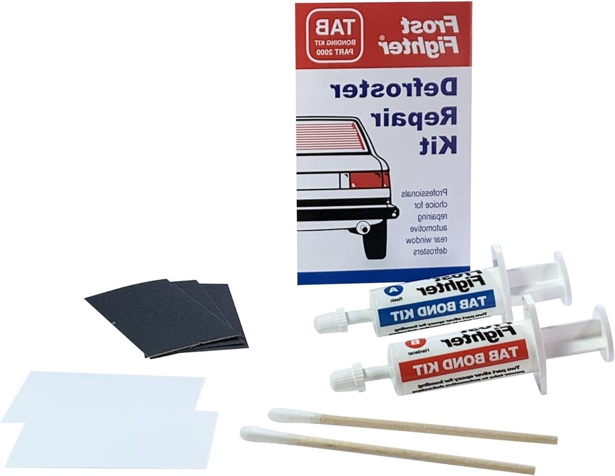Achterruit Ontdooier Reparatie - Ontdooier Tab Kit - Auto Onderhoud - Hoog Zilvergehalte - 1 Kit - Zilver