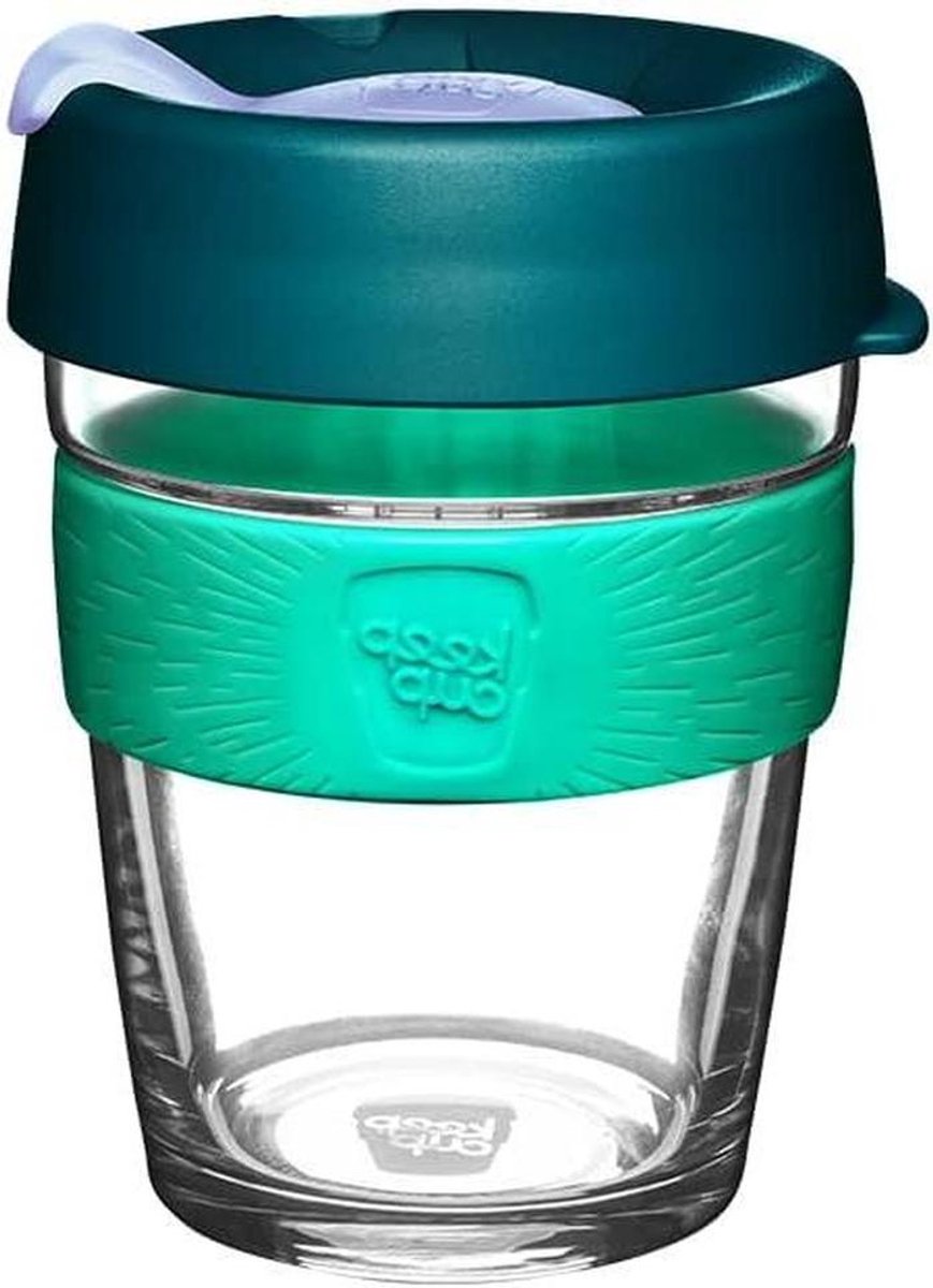Herbruikbare Koffie Cup - Barista Standaard - Geniet van Koffie - Spatwaterdicht Deksel - 340ml - Eventide