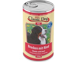 Classic Dog - Brokken 6x1250g - met rundvlees