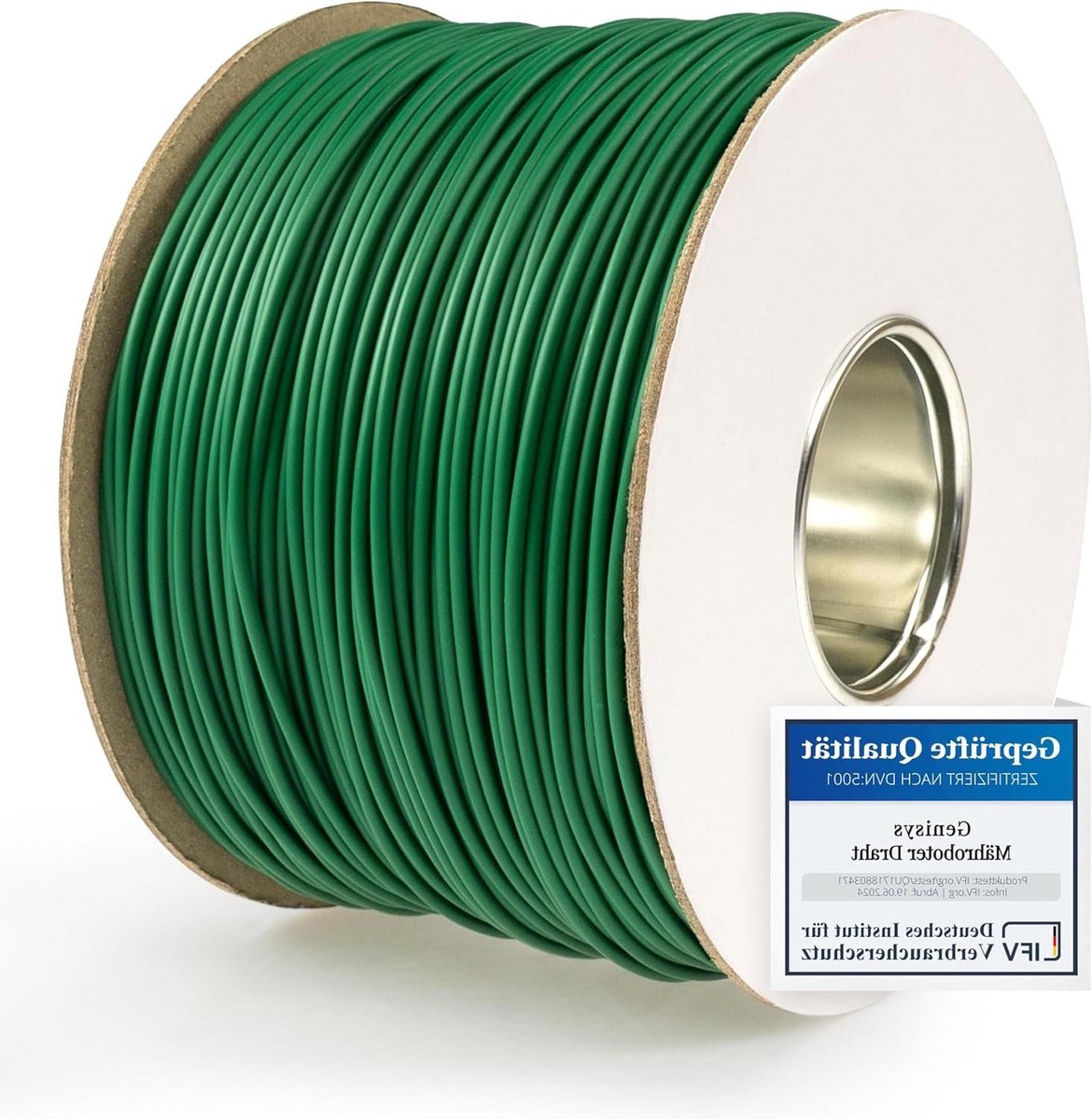 Robotmaaier Kabel - Begrenzingsdraad Lus - Gazon Onderhoud - Vertind Aluminium - 100 Meter - Zwart