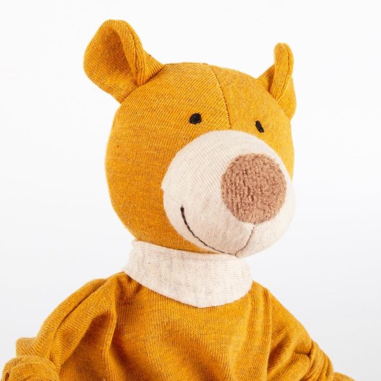 sigikid 39839 knuffeldoek dierenkarakter beer, geel/beer/18 cm — afbeelding 2