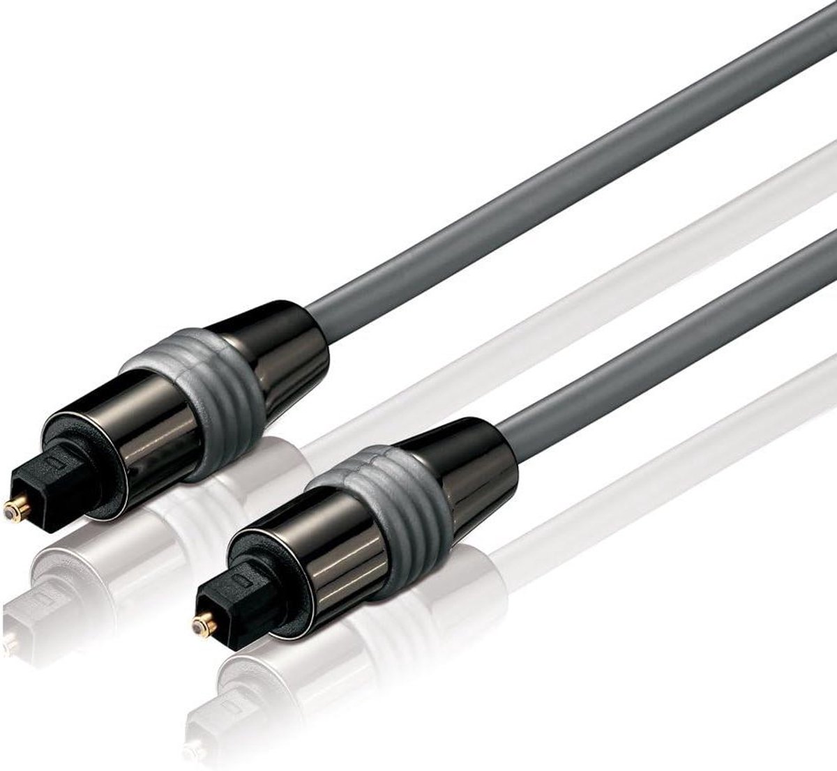 Audiokabel - Optische kabel - Muziek Streamen - Robuuste Metalen Stekkers - 75 meter - Zwart