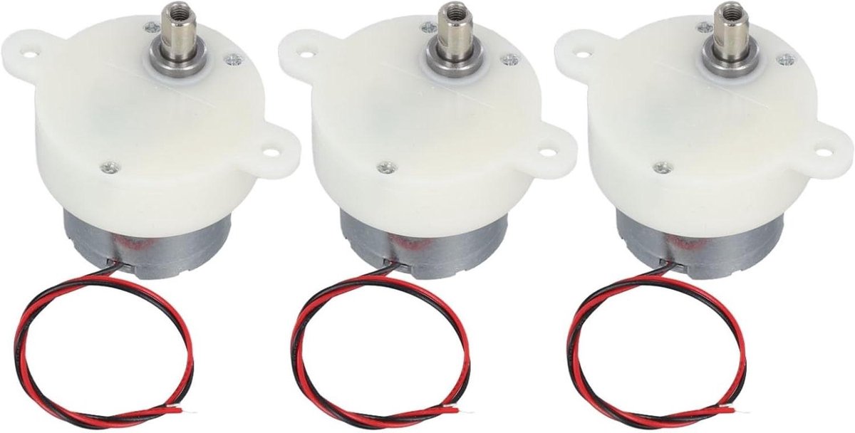 Reductiemotor - Motor met vertraging - Elektronica projecten - Hoog koppel - 5 RPM - Wit