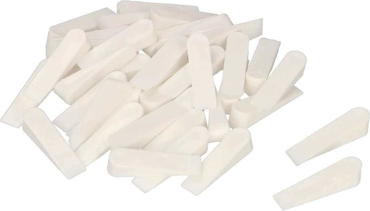 Tegelwiggen Set - Afstandhouders Tegels - Tegels Egaliseren - Herbruikbaar Kunststof - 400 stuks - Grijs
