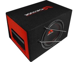 Actieve Subwoofer Behuizing - Auto Bass Box - Muziek Luisteren Auto - Geïntegreerde Klasse A/B Versterker - 25 cm - Zwart