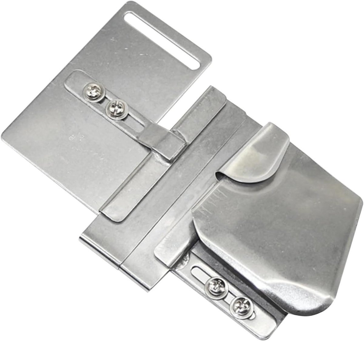 Zipper Hemming Tool - Serging Cylinder Attachment - Precisie Naaien - Verstelbaar Gekruld - 10mm - Zilver
