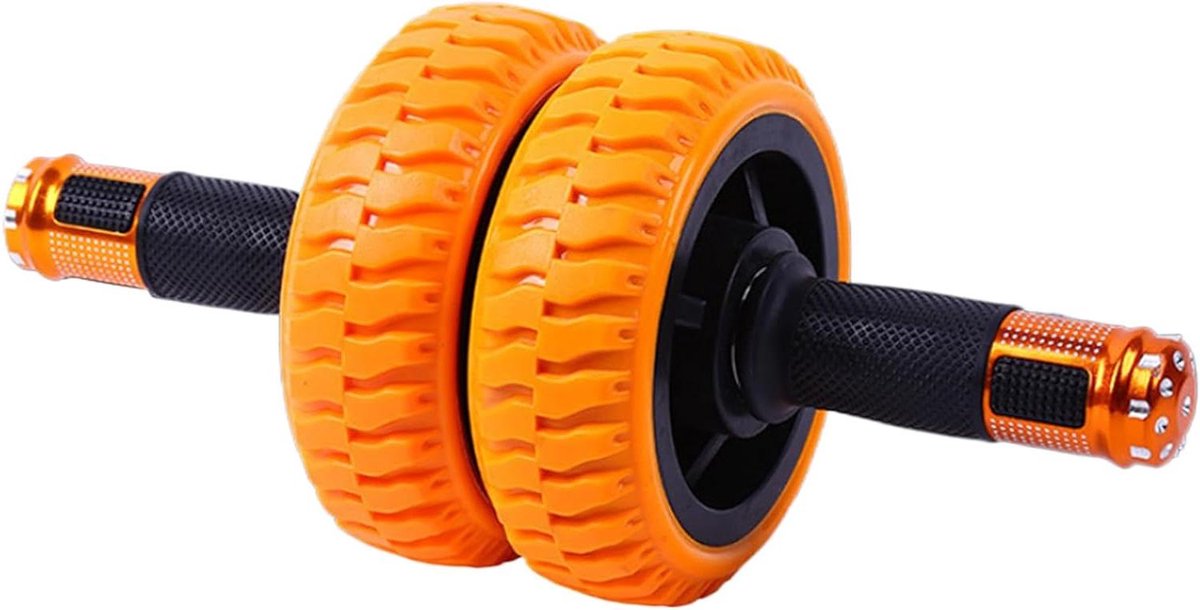 Ab Roller - Romptrainer Fitnesswiel - Core Training - Dubbele Wielstructuur - 15 cm - Niet gespecificeerd