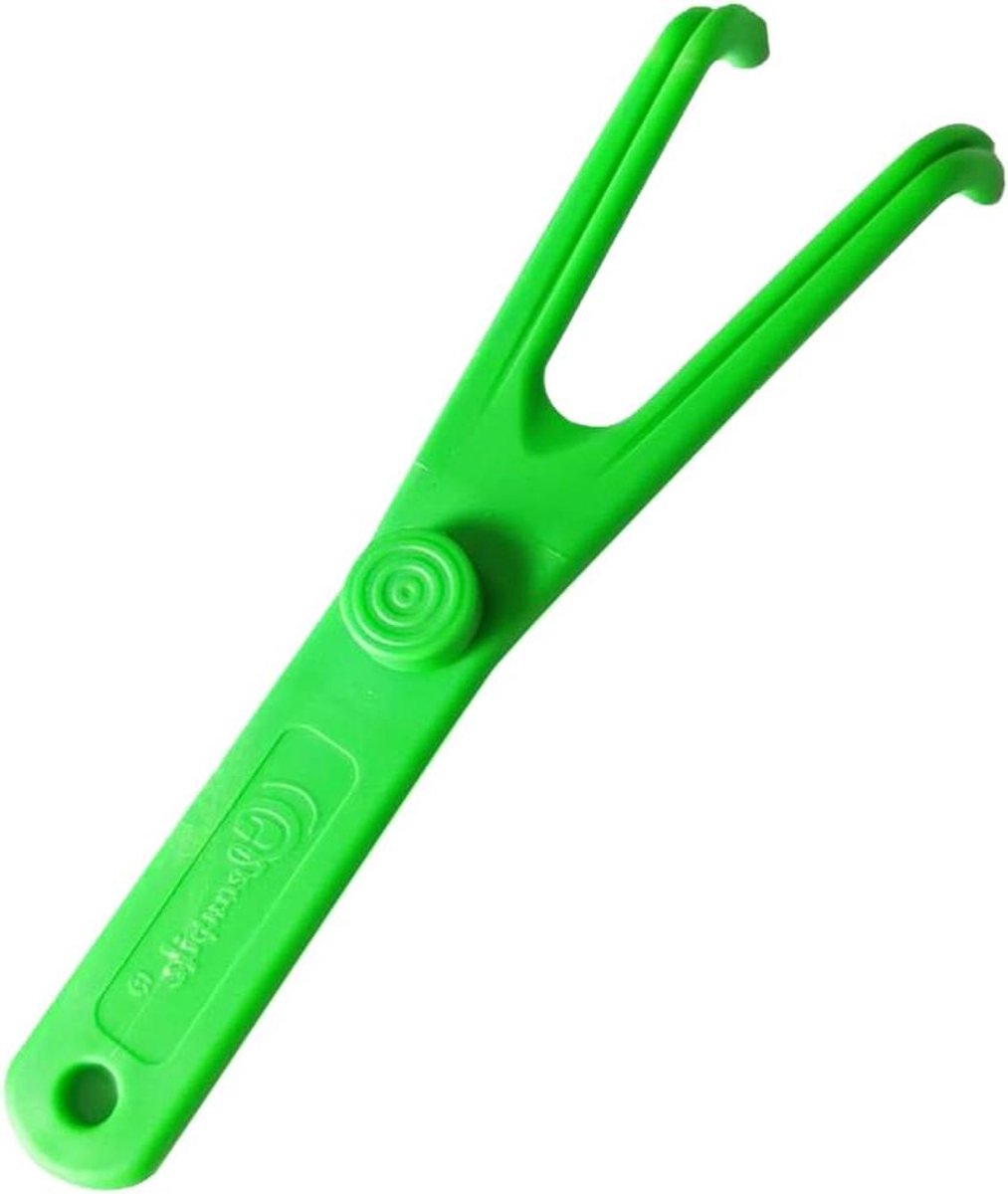 Flosshouder - Tandenstoker hulpmiddel - Mondhygiëne verbeteren - Ergonomisch handvat - 12 x 3 cm - Blauw