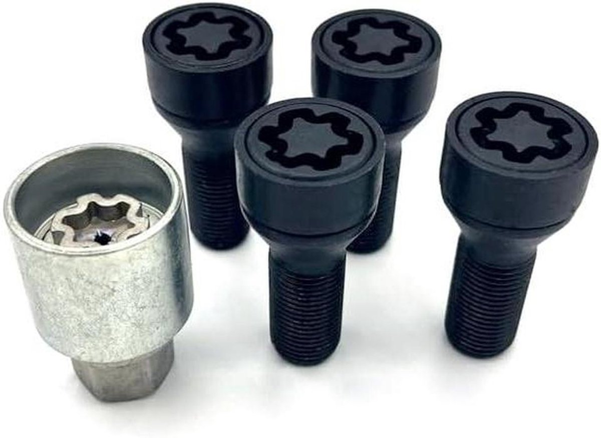 Velgenslot - Wielslot - Diefstal Voorkomen - Betrouwbaar en Veilig - 4 Stuks - Zilver/Grijs