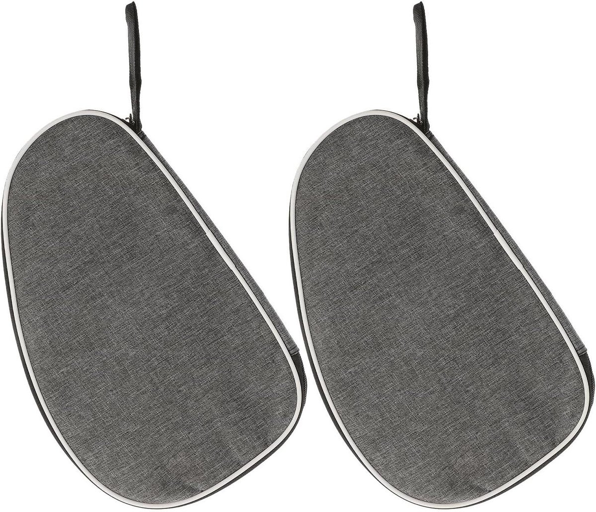 Pingpongbatje Hoezen - Tafeltennis Tassen - Sport Transport - Beschermend Opbergontwerp - 28 x 17 cm - Grijs