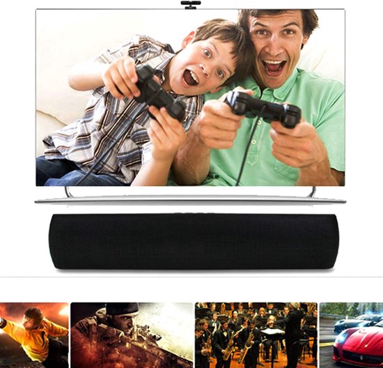 Soundbar Bluetooth - Draadloze speaker - Thuisbioscoop ervaring - Instelbaar basgeluid - 2.0 kanaal - Oranje van Merkloos — afbeelding 3