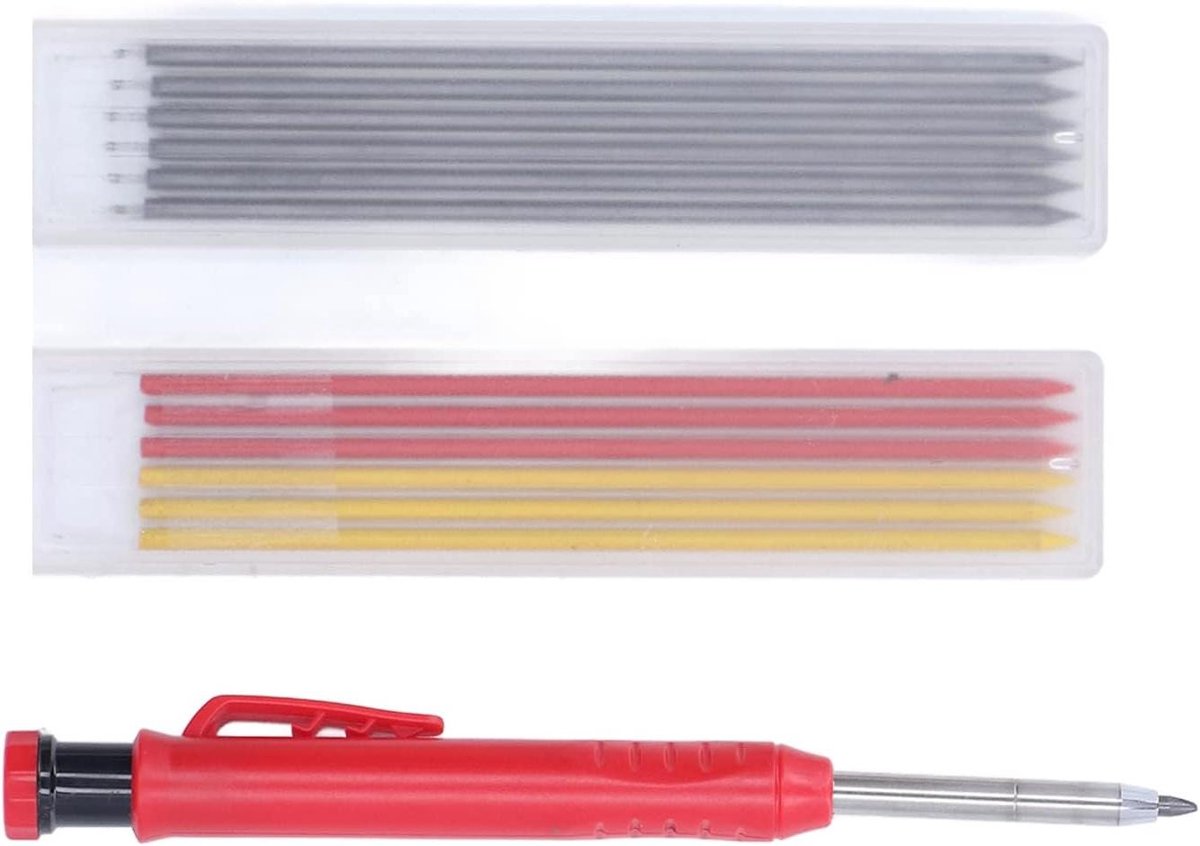 Markeerpen Houtbewerking - Metaal Pen - Nauwkeurig Markeren - Alloy Punt - 2.8 mm - Zwart