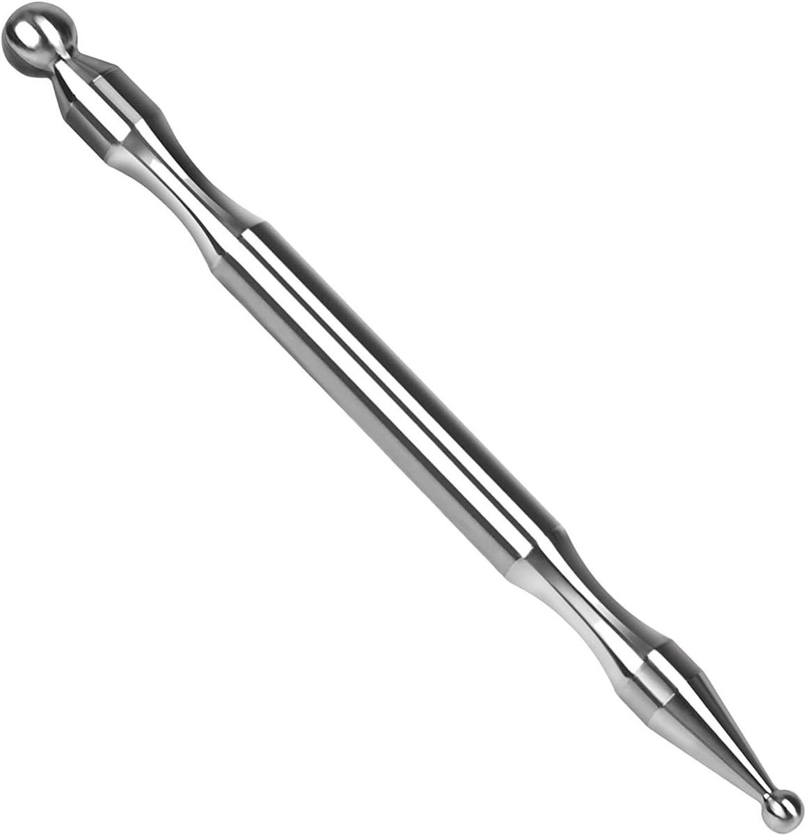 Massageapparaat - Drukmassage tool - Ontspanning bevorderen - Roestvrij staal ontwerp - 168 cm - Zilver