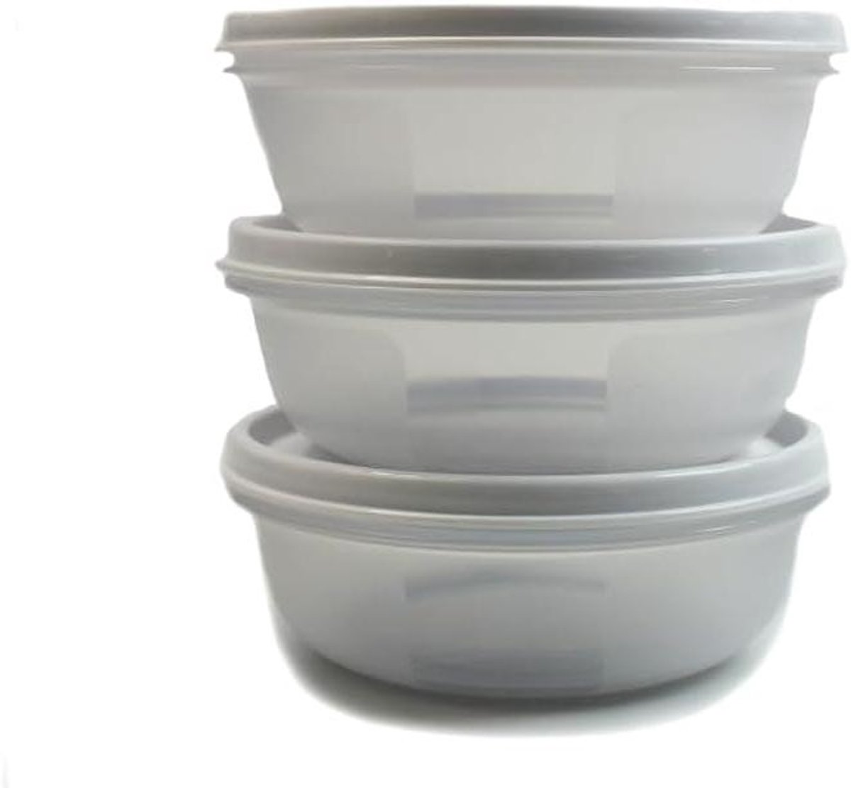 Voedselcontainers - Opslagbakjes - Koelkast Opslag - Veilig Twist Lock deksel - 3x 300 ml - Roze