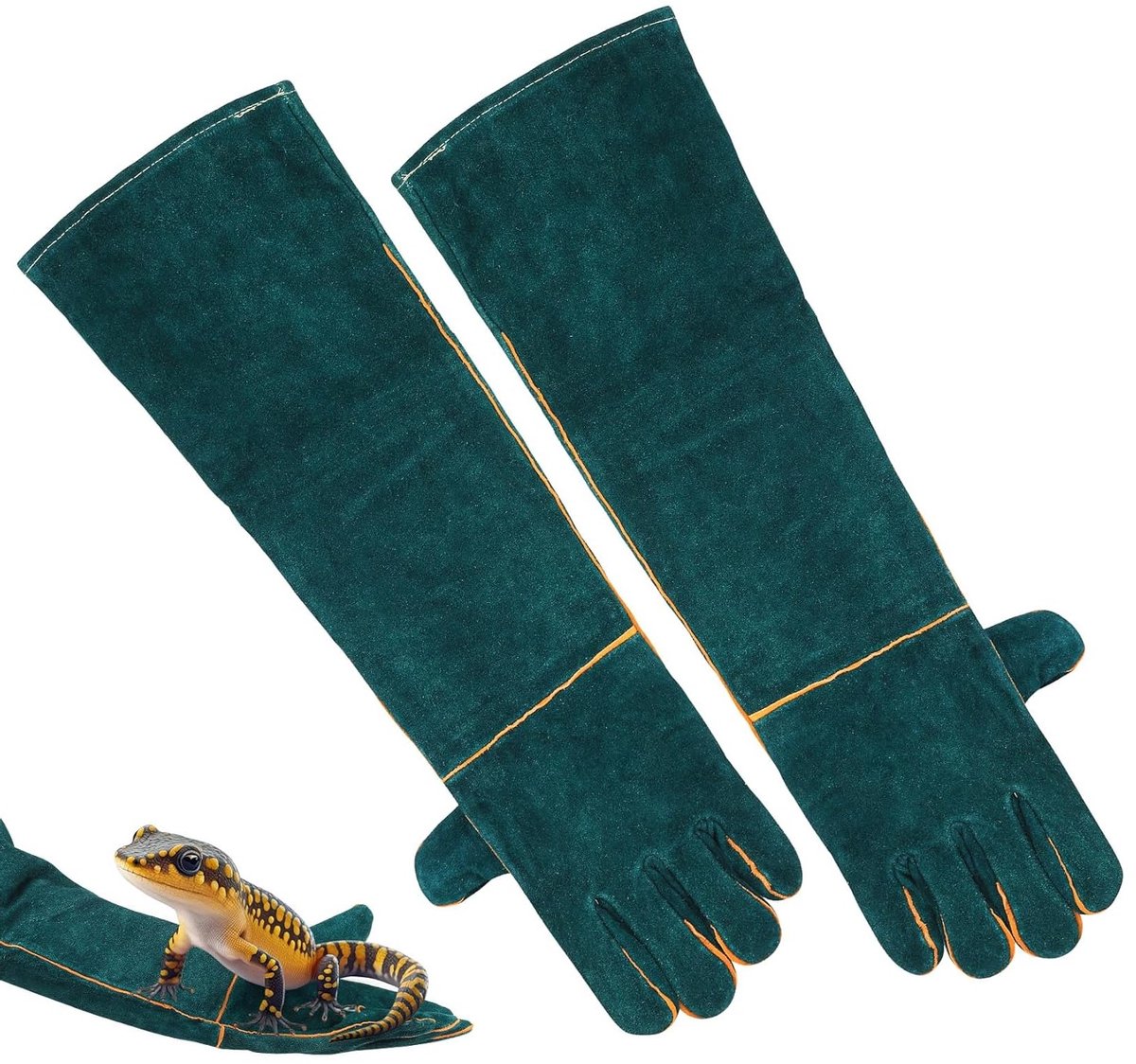 Snijbestendige handschoenen voor volledige arm, 60 cm, bijt- en steekbestendig, ideaal voor tuinieren, dierenverzorging en baden van huisdieren