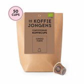 De Koffiejongens - geschikt voor Nespresso - grootverpakking Lungo Forte - 50 composteerbare koffiecups - 100% biologische koffie