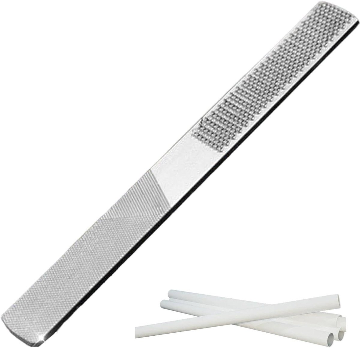 Hand File - Metaalvijl Houtvijl - Vormgeven Materialen - 4-in-1 Ontwerp - 20 cm - Staal