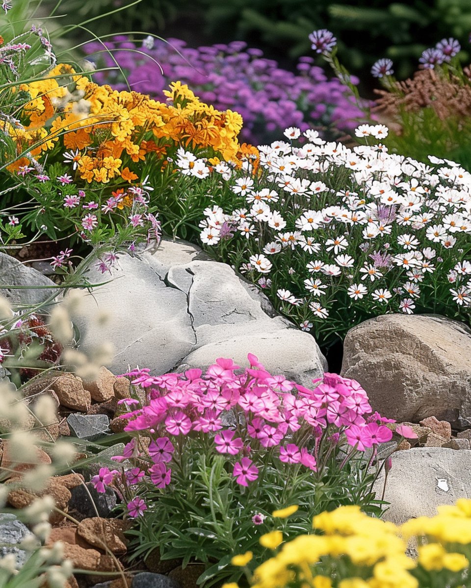 2 sets - Rotstuinbloemen Zaden Meerjarig Mengsel Laagblijvend Kleurrijk