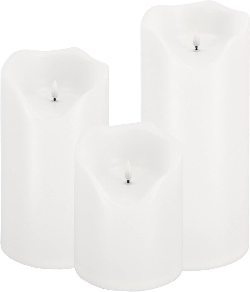 LED Outdoor Kaarsen - Decoratieve Kaarsen - Buiten Decoratie - Met Timer - 16 cm - Wit