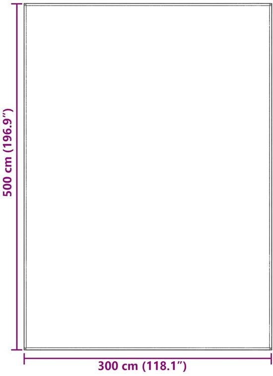 vidaXL - Tenttapijt - Blauw - en - Grijs - 500 - × - 300 - cm - Polyetheen van Merkloos — afbeelding 3
