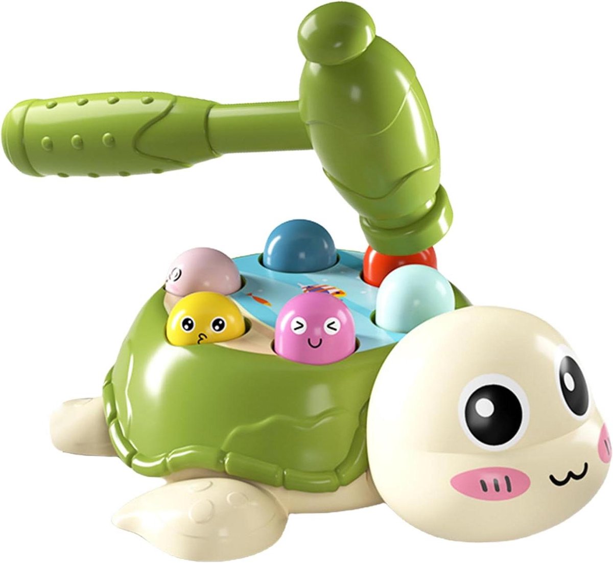 Interactief Schildpad Spel - Tik Spel - Kinderen Spel - Ontwikkelingsvoordelen - 19.5x16x6.9cm - Multicolor