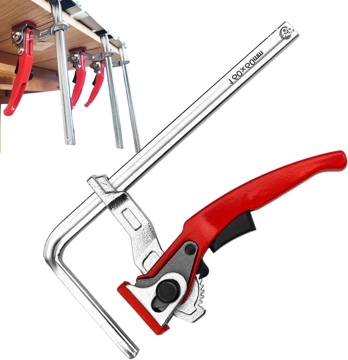 Houtbewerking Klemmen | Timmerwerk Rail Clips Tool | Verstelbare Gids Zaagklem - Voor Bankbouw Thuis Houtbewerking Garage Outdoor Industrie
