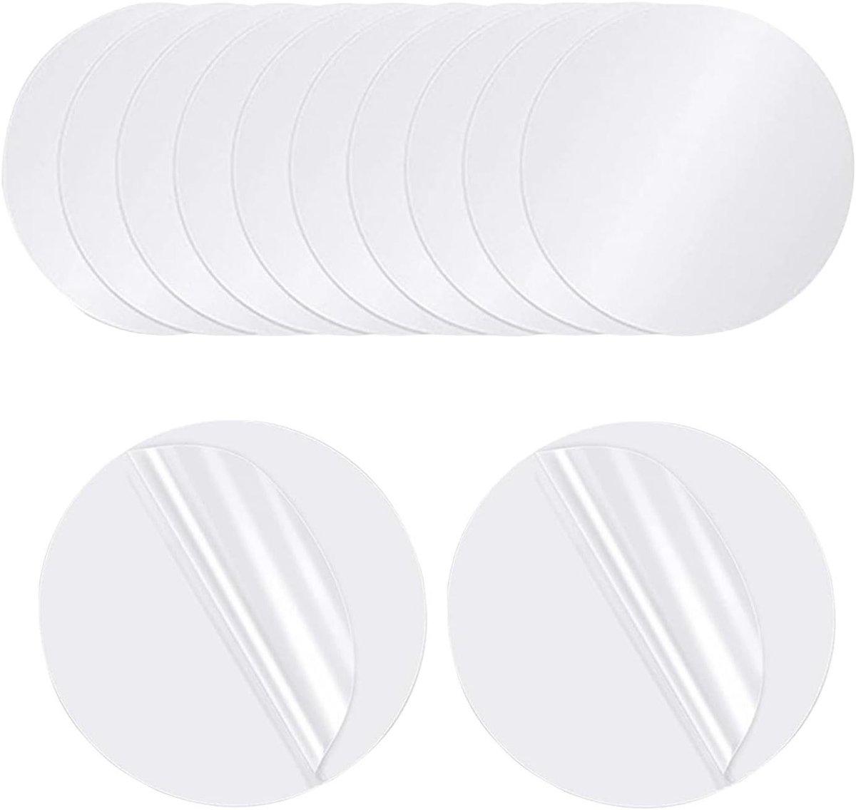 Reparatieset Opblaasbaar - Luchtbed Patch - Snelle Reparatie - Zelfklevend Waterdicht - 12 stuks - Doorzichtig
