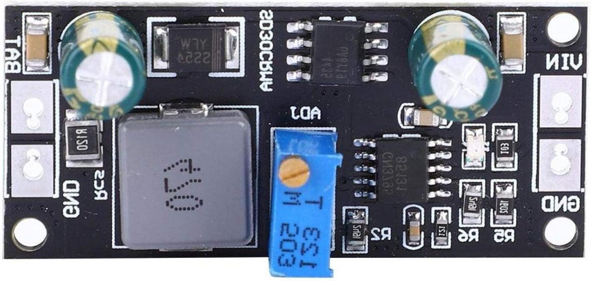 Zonnepaneel Laadmodule - MPPT Controller - Batterijen Opladen - Automatische Conditionering - 1A Uitgangsstroom - Zwart