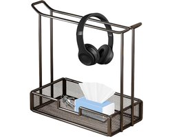 Hoofdtelefoonstand, Bureau Ophangsysteem voor Hoofdtelefoons, Kastje met Opbergvak voor Kantoor, Thuis, Studio en Computerruimte