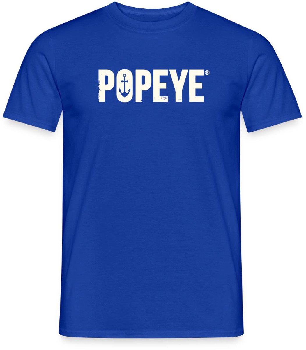 Popeye White Titel T-Shirt Heren