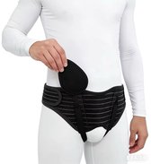 liesbreukband L - brace - pijnbestrijding - universeel - verstelbaar - liesbreuk - herniaband - hernia band - liesbreukband dubbelzijdig mannen - sportbrace