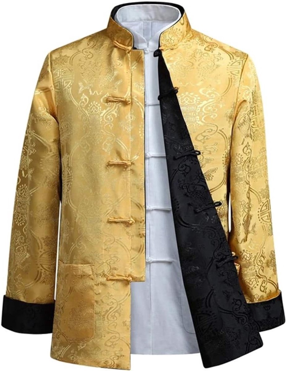 Chinese Tang Suit Tops voor Dames - Lente Herfst Lange Mouwen Martial Arts Shirts en Kleding voor Kung Fu en Traditionele Chinese Kostuums
