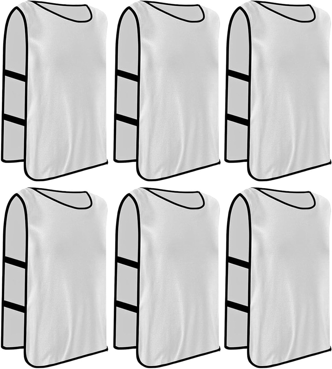 6-delige Sport Mesh Bibs Set voor Training, Ideaal voor Voetbal en Basketbal, Geschikt voor Volwassenen en Kinderen