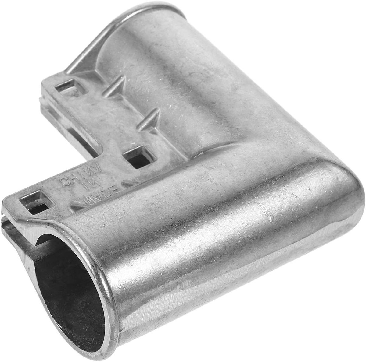 Hekwerk Reparatieset - Poortbeugels - Hekwerk Bouwen - Robuuste Verbinding - 9.1x9.1x4cm - Zilver