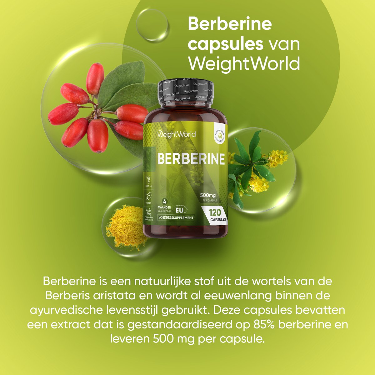 WeightWorld Berberine Capsules 500 mg 2