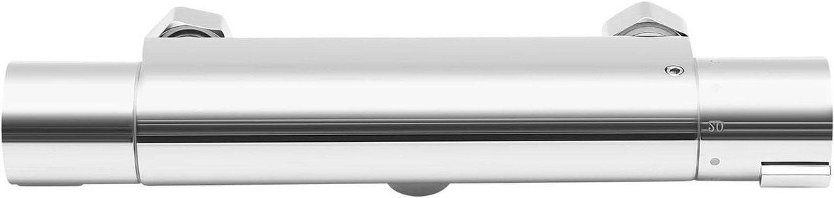 Douchekraan Thermostaat - Badkraan Mengkraan - Comfortabel Douchen - Messing Duurzaam Materiaal - 15 Cm Hartafstand - Chroom