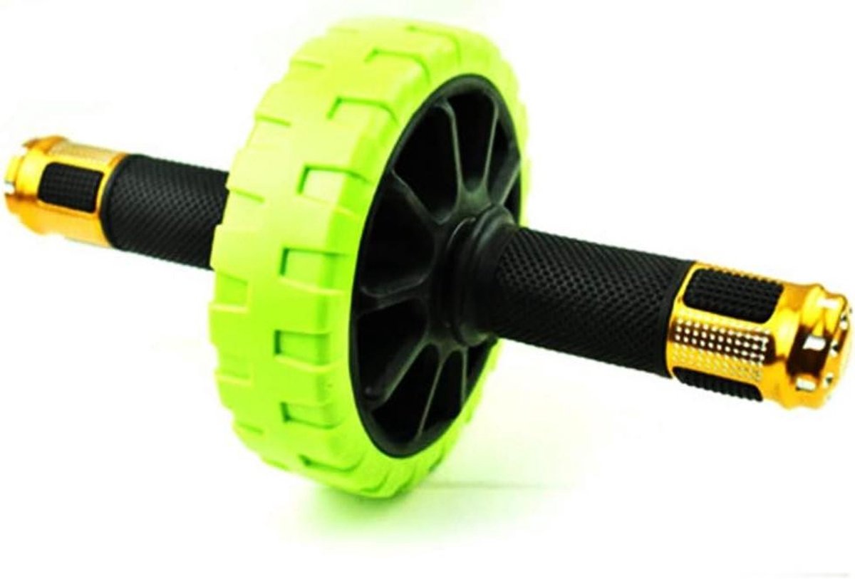 Abdominale wiel - Buikspier roller - Thuis sporten - Stabiel en stil - 295 x 145 cm - Geel