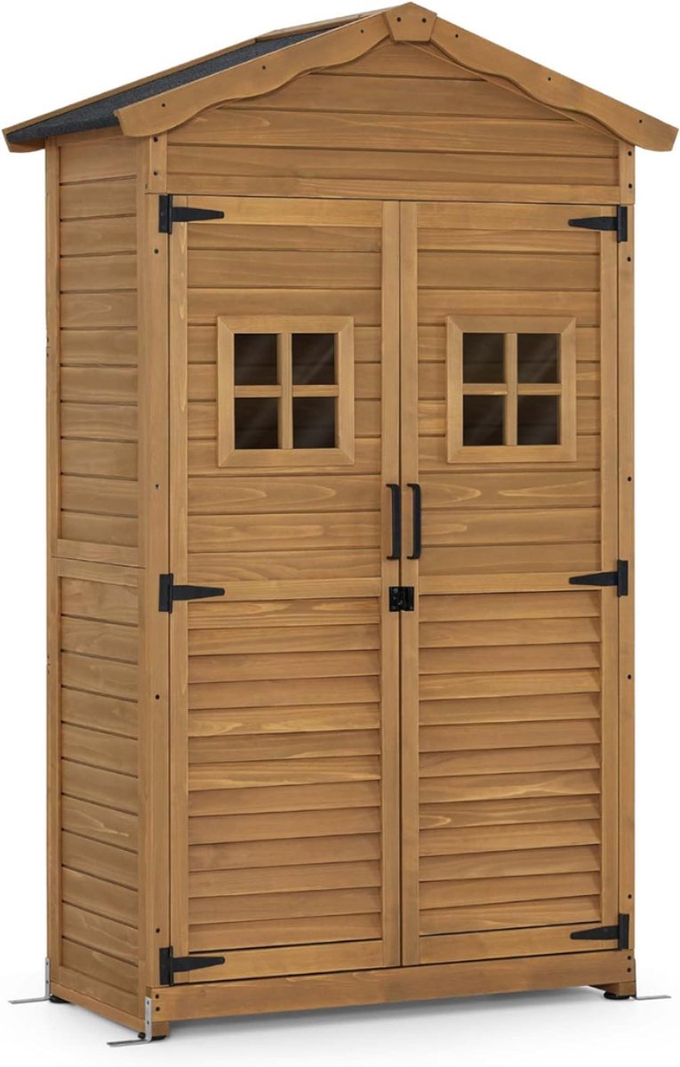MRKK® Tuinkast - Tuinkist - Tuinkasten voor Buiten - Tuinberging - Hout - Natuurlijk