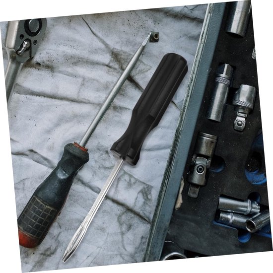 Reparatieset Banden - Lekke Banden - Onderweg Repareren - T-greep Ontwerp - 15.5cm Lengte - Zilverkleurig van Merkloos — afbeelding 3