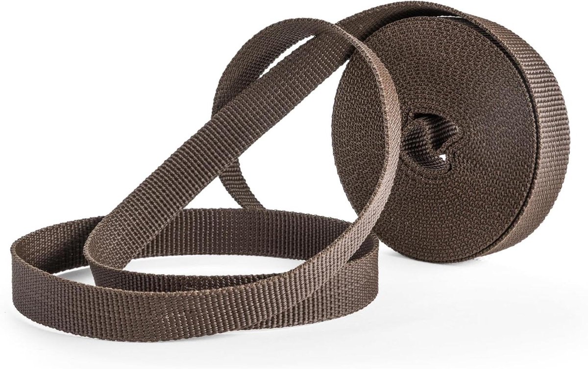 Rolluikband Vervanging - Rolgordijn Reparatie - Ramen Verstellen - UV-bestendig Slijtvast - 14 mm - Bruin