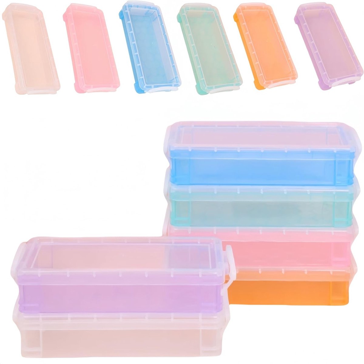 Pennen opbergdoos - Bureau organizer voor pennen en markers - 6 stuks in 6 kleuren