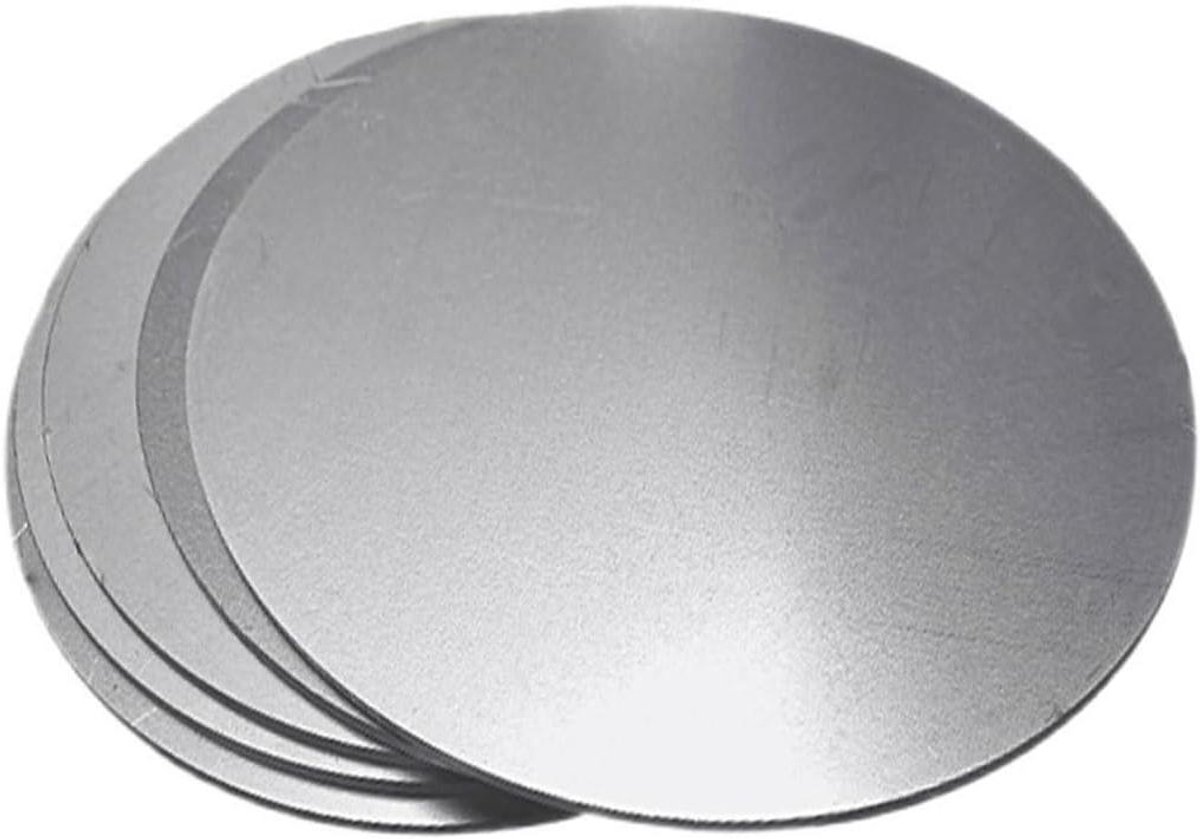 Roestvrijstalen Schijf - Ronde Plaat - Doe-het-zelf Projecten - Hoge Corrosieweerstand - 150 mm Diameter - Zilver