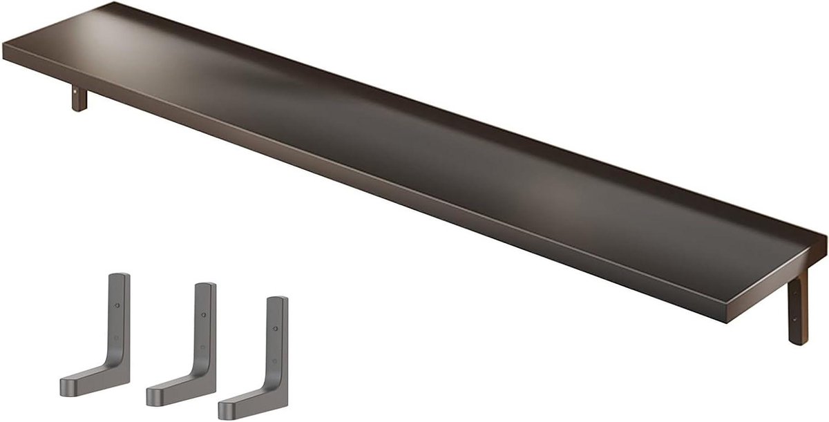 Radiator Cover Plank - Zwevende Plank Wandmontage - Ruimte Organiseren - Nooit Meer Stof -