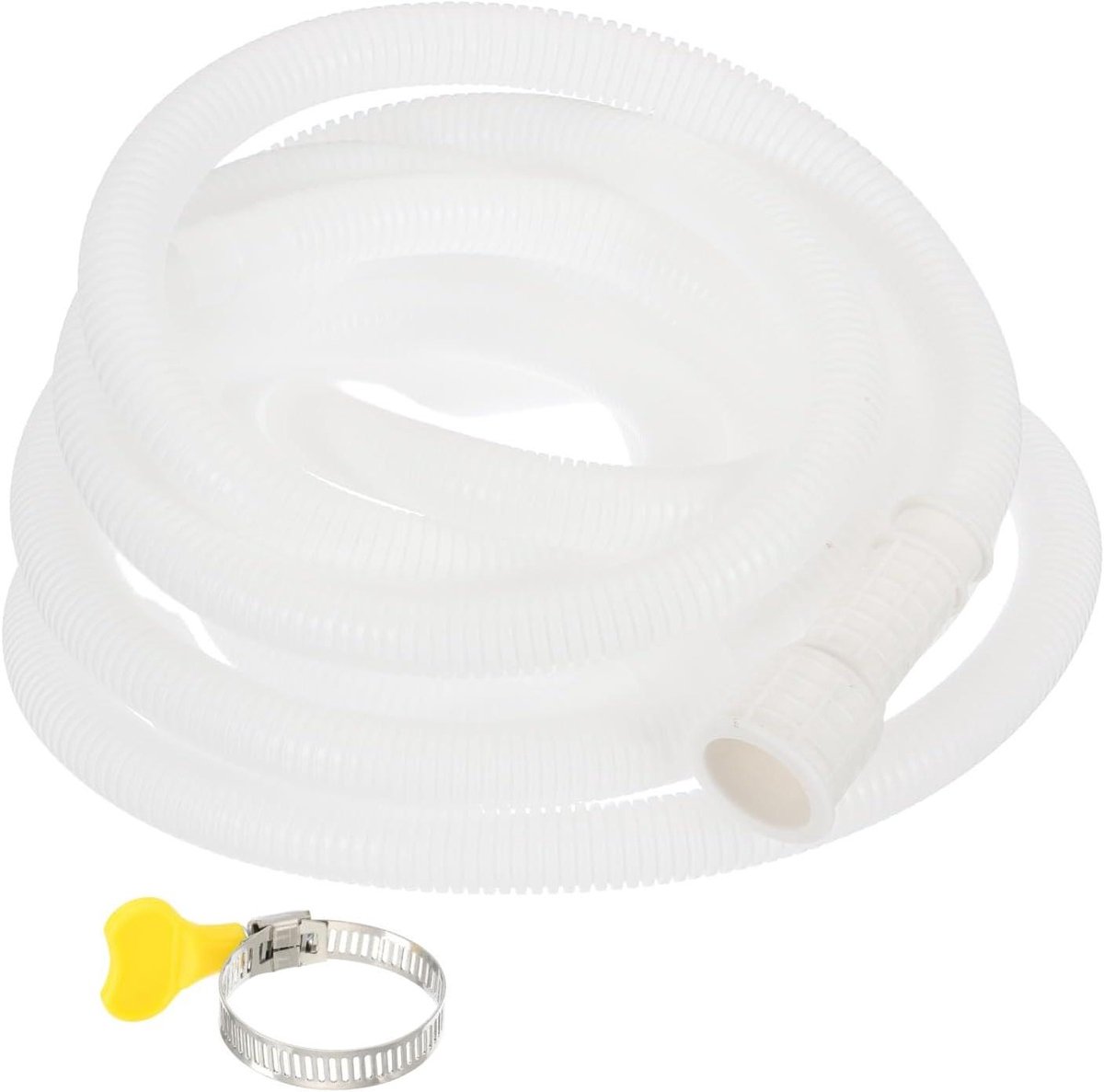 Afvoerslang Airco - Slang Condenswater - Water Afvoeren - Snijbare Rubberen Adapter - 5 Meter - Wit