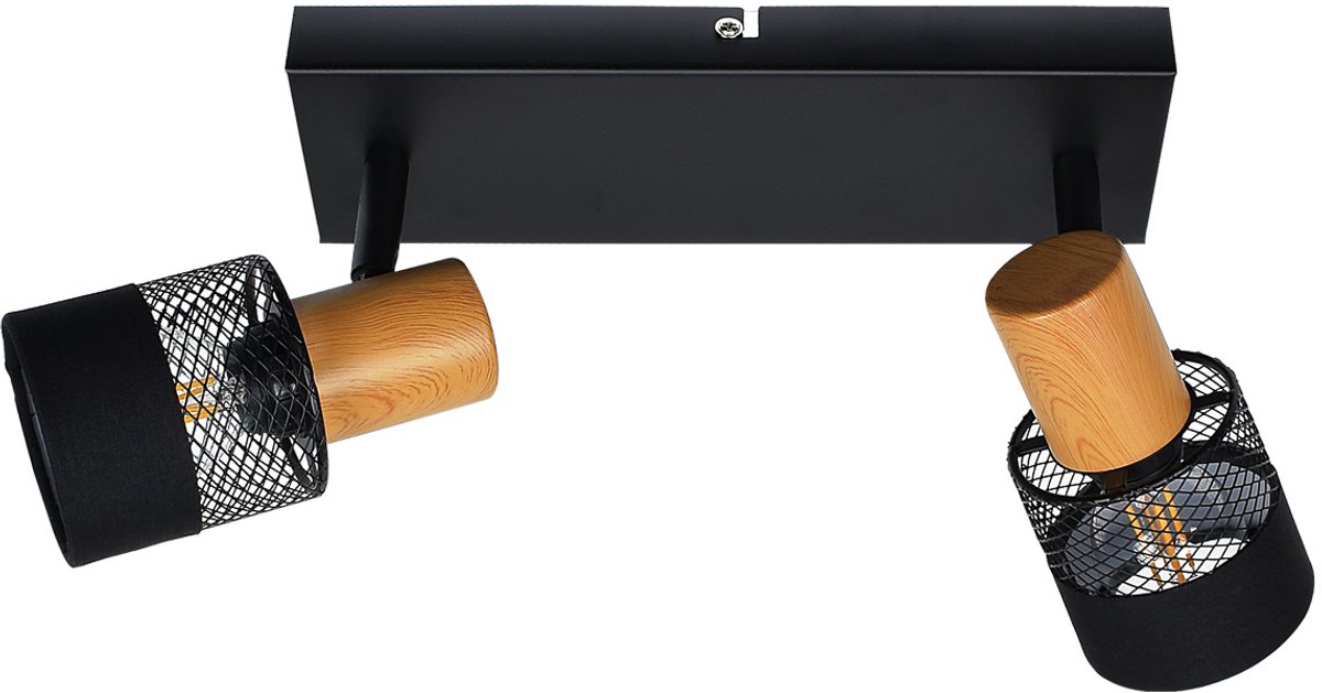 Italux Coletta Serie - LED Reflektor - Zwart - Hout - E14