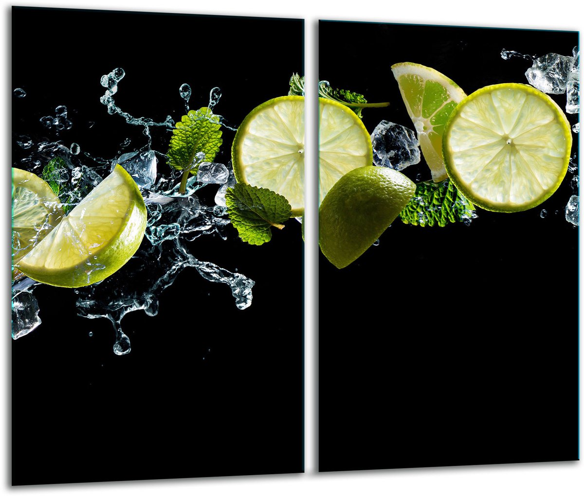 TMK ArtDeko - Snijplank - Glas - 2x 30x52 cm - Inductie