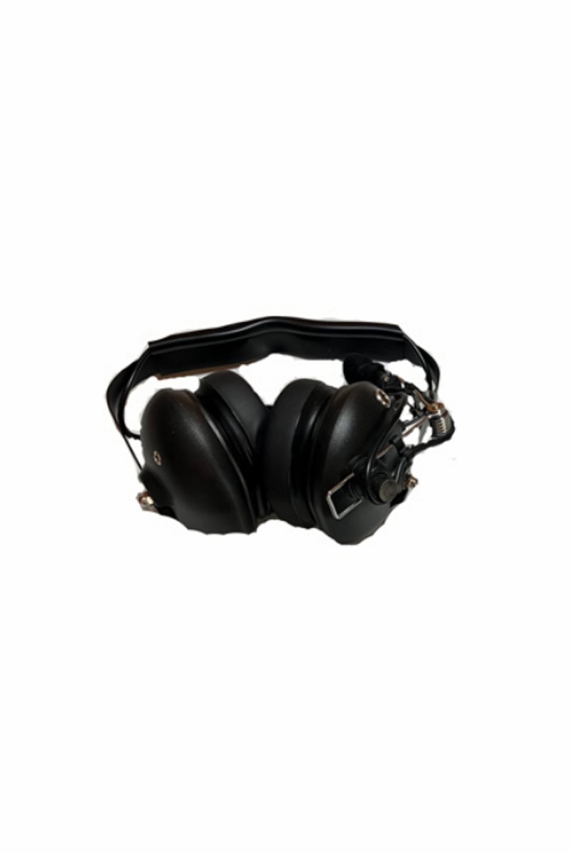 Heavy Duty Headset met boom microfoon en PTT K1 2-Pins aansluiting